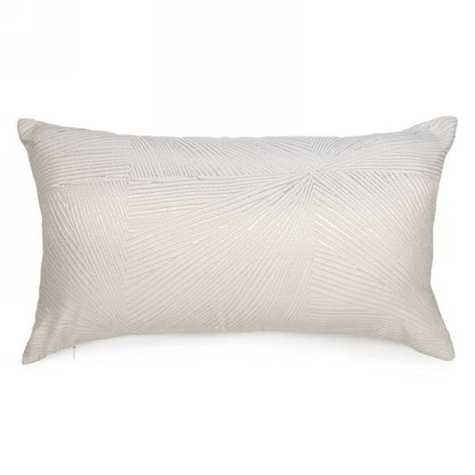Pillow Rectangle Ivory Textured 12x20