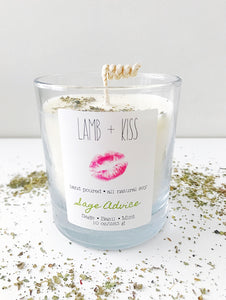 Lamb + Kiss Sage Advice Natural Soy Candle