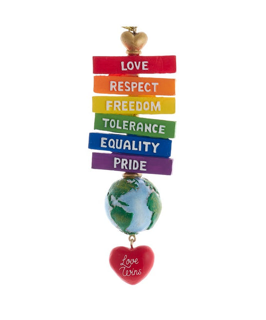Ornament 5" Pride Sign