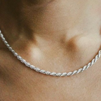 HOJN 22 Rope Chain Silver – Amanda's House of Elegance