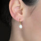 Blueyejewelry Earrings Gold Vermeil Pearl Hoops