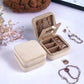 Velvet Jewelry Boxes - Square: Beige