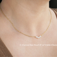 Blueyejewelry Waterproof Necklace Gold Pearl Chains