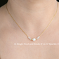 Blueyejewelry Waterproof Necklace Gold Pearl Chains