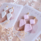 Clay Petal The Paige - Light Pink Clay Earrings