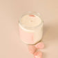 JK 4oz  Clear Crystal Candle - Rose Quartz - Love