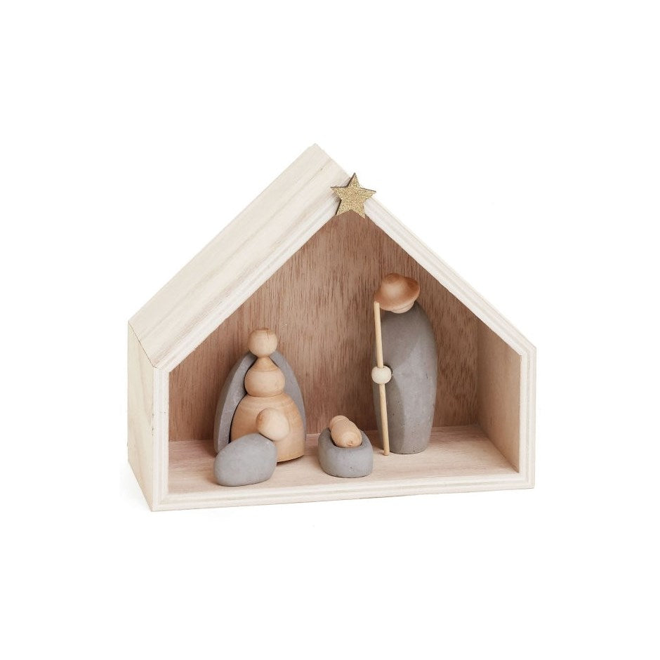 Christmas Creche Natural