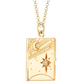 HoopLa Style Waterproof Necklace Gold We are all made of stars- Celestial Locket Engraved