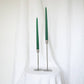 Taper Candles - Pair Christmas Green