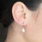 Blueyejewelry Earrings Gold Vermeil Pearl Hoops