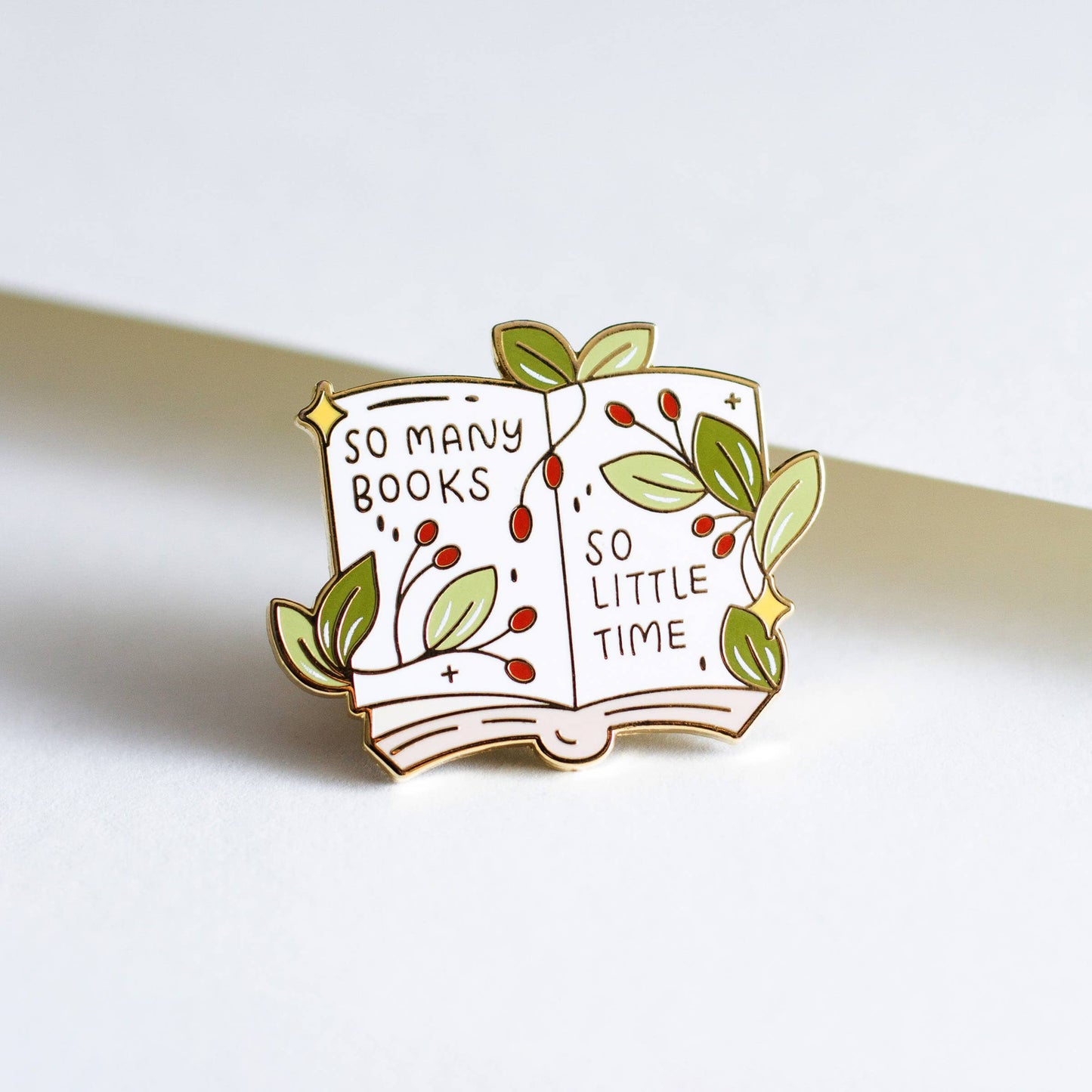 Enamel Pin So Many Books