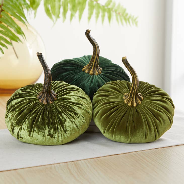 YHC Handmade LARGE Velvet Pumpkins