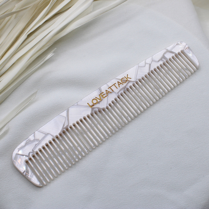 Love Attack Fine Tooth Acetate Hair Comb