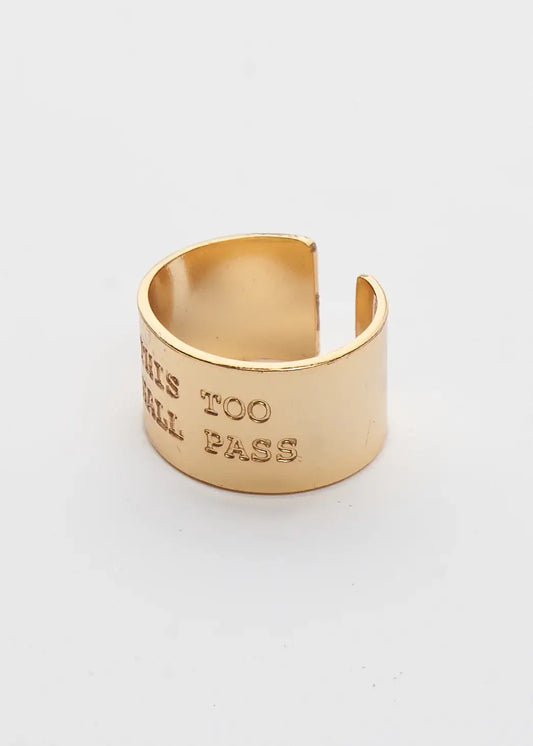 Brenda Grands Waterproof Ring This Too Shall Pass