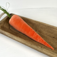 Handmade Velvet Carrots: Luxe Burnt Orange