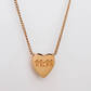 HoopLa Style Waterproof Necklace Gold on Stainless Steel 11:11 Heart  