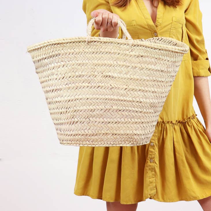 Straw Bag - Miami French Market Basket – Amanda's House of Elegance