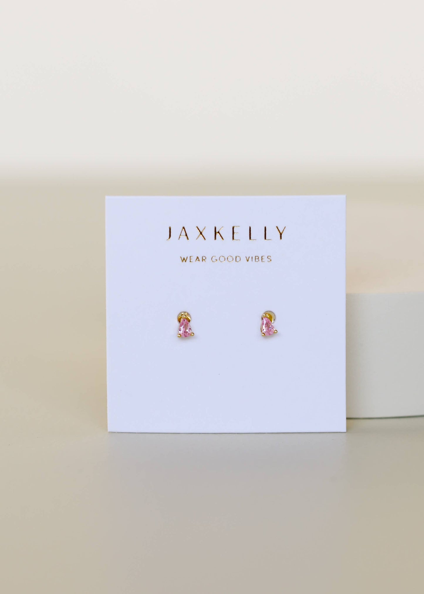 JK Teardrop - Light Pink - Earring