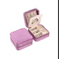 Velvet Jewelry Boxes - Square: Beige