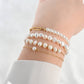 Blueyejewelry Bracelet Dainty Pearl Gold Chain