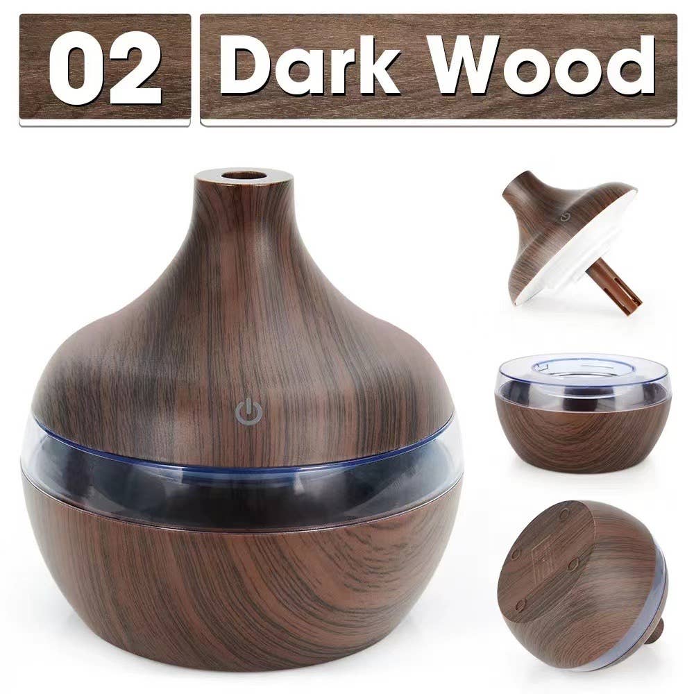 Wood Grain LED Humidifier