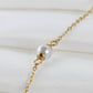 Blueyejewelry Bracelet Dainty Pearl Gold Chain