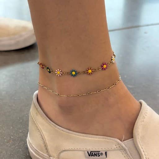 NSA Daisy Multicolor Anklet