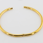 HoopLa Style Waterproof Bangle Gold on Stainless Steel The Classic- Tube Hinged