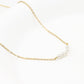 Blueyejewelry Waterproof Necklace Gold Pearl Chains