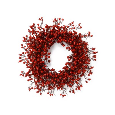 Wreath Berry Red 24"