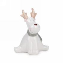 Ceramic Reindeer with Polka Dot Scarf