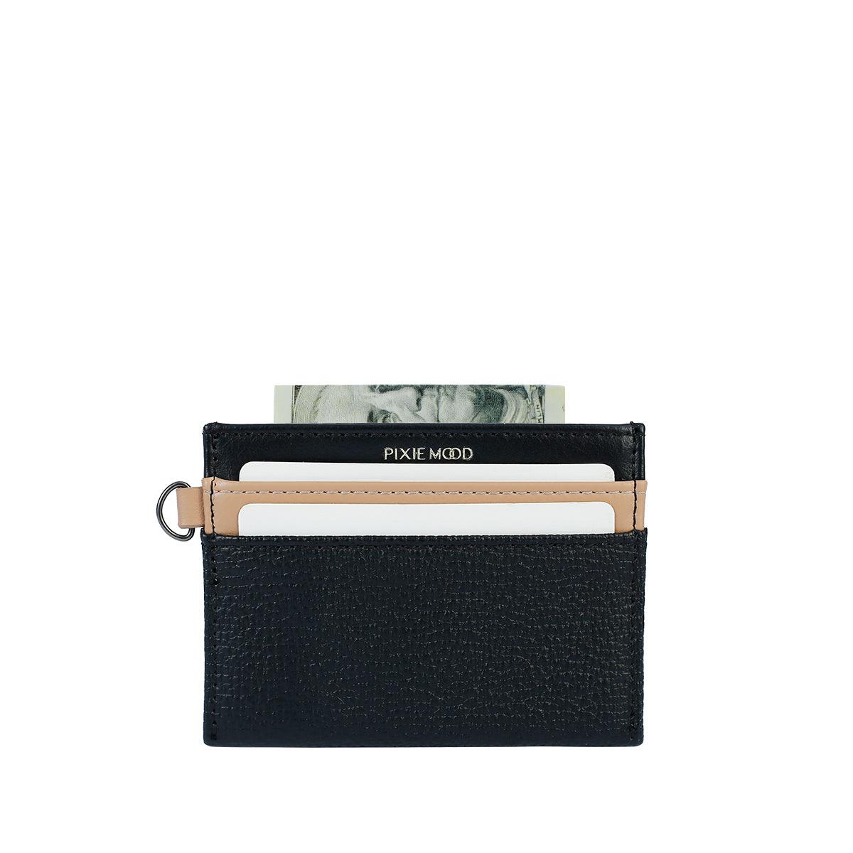 PM Alex CardHolder Muted Blue Pebbled