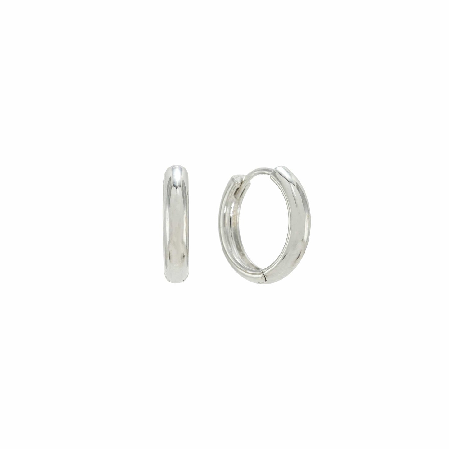 LTE Bea 15mm Hoop Earrings Silver