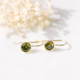 Glee Earrings Dazzle Moss Green