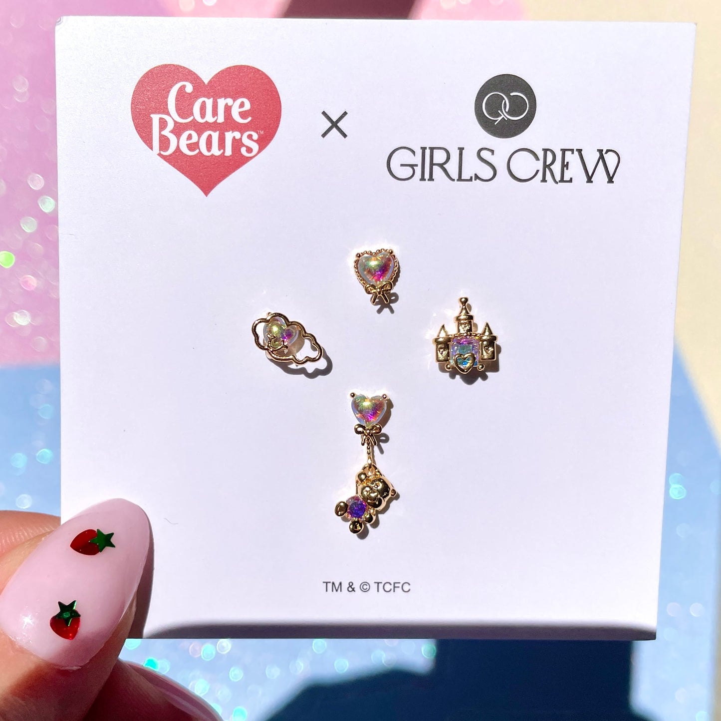 GCE Care Bears Care-A-Lot Bear Stud Set Gold