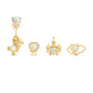 GCE Care Bears Care-A-Lot Bear Stud Set Gold