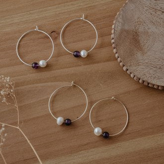 Wild Abandon Earthy Whispers Hoops Wood