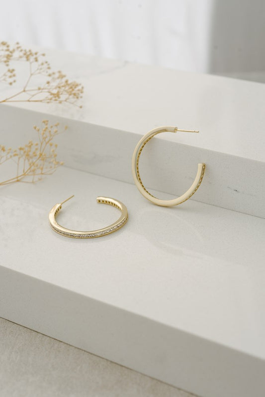 Glee Earrings Elle Hoops Gold