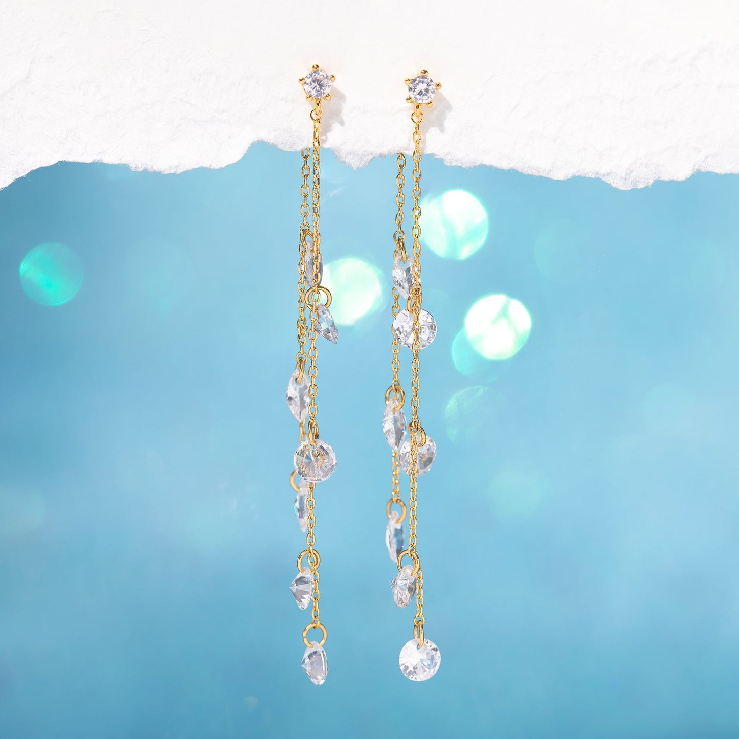 GCE Dew Drop Earrings Gold