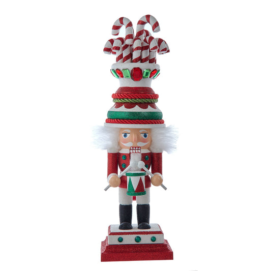 16" Nutcracker Candycane Hat Soldier