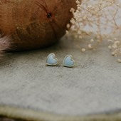 Wild Abandon Earrings Heart of Stone Studs