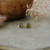 Wild Abandon Earrings Heart of Stone Studs