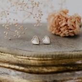 Wild Abandon Earrings Heart of Stone Studs