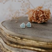 Wild Abandon Earrings Heart of Stone Studs