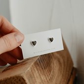 Wild Abandon Earrings Heart of Stone Studs