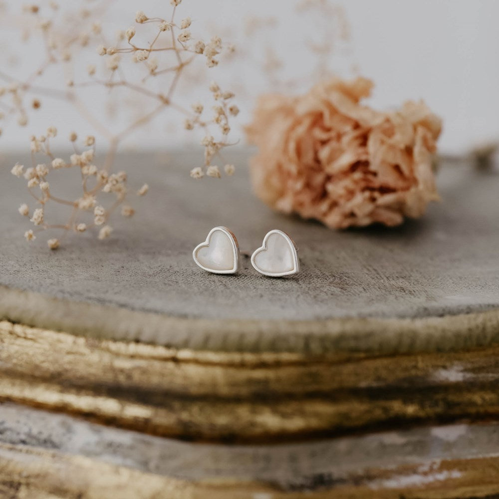 Wild Abandon Earrings Heart of Stone Studs