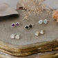 Wild Abandon Earrings Heart of Stone Studs