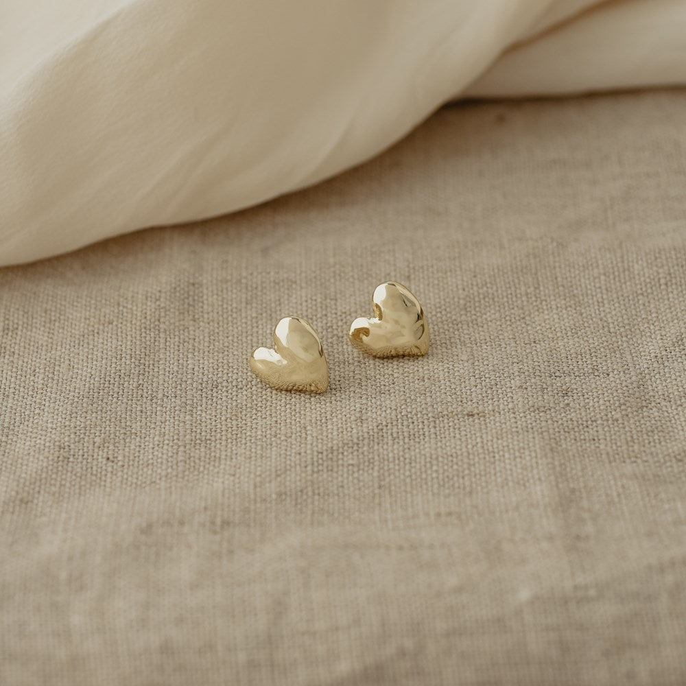 Wild Abandon Huge Heart Studs