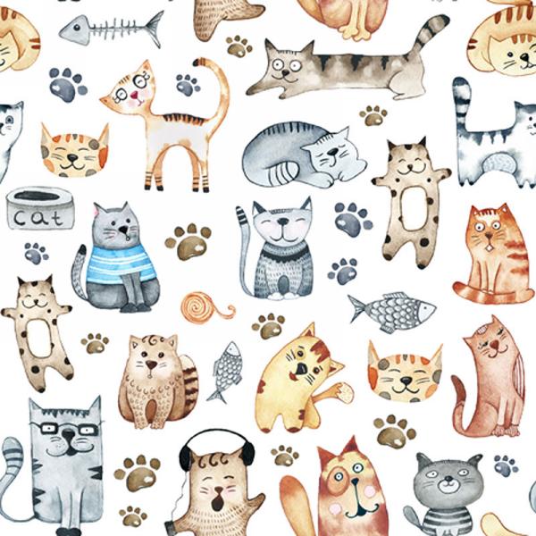 Cats and Paws Lunch Napkins