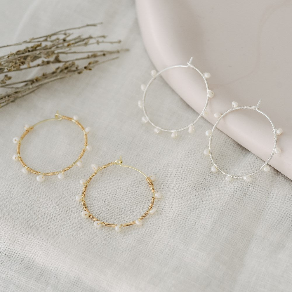 GE Jolie Hoops Silver